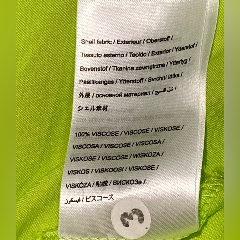 NWT Farm Rio Piping Lime Green Midi Dress - Sz S - Picture 10 of 10